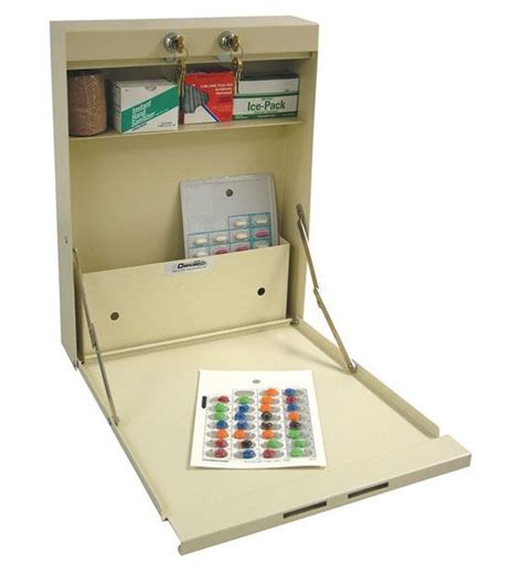 Glosen locking medicine cabinet wall mounted and portable storage container big capacity green. Medication Storage Cabinet with Double Lock