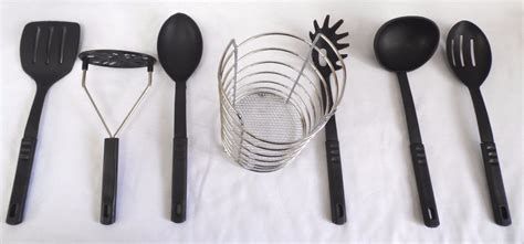 Mango arqueado para que sus nudillos queden fuera del área de corte. Utensilios De Cocina Cucharas Con Base - $ 89.00 en ...