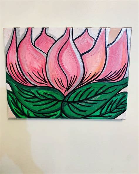 Excited To Share This Item From My Etsy Shop Lotus Art Painting