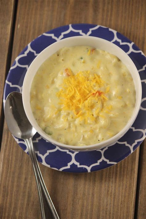 Mix bread crumbs with margarine and sprinkle over macaroni mixture. Macaroni and Cheese Soup - Teaspoon Of Goodness