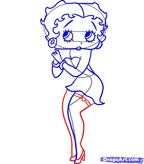 Pin Up Betty Boop Drawing Eggbasta