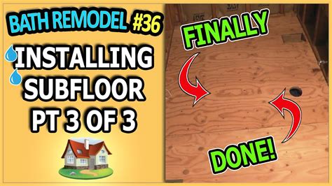 But i can't see that as being a viable option because i don't think it will adhere to the stupid paint they used. Bathroom Remodel 36 - Subfloor Installation Pt 3 of 3 - YouTube