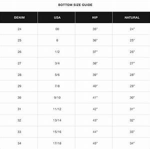 Seven Jeans Size Chart Learn How To Get The Best Fit With Wonderwink