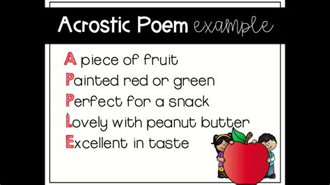 How To Write An Acrostic Poem