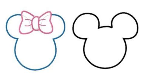 Instant Download Disney Mickey And Minnie Ears Two Pack Etsy