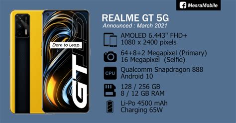 The battery has a 4500mah capacity. Realme GT 5G Price In Malaysia RM2099 - MesraMobile