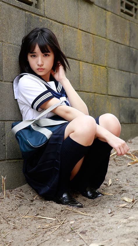 Japanese Schoolgirl Japanese Model นางแบบ 可愛い女の子、女の子、スクールガール