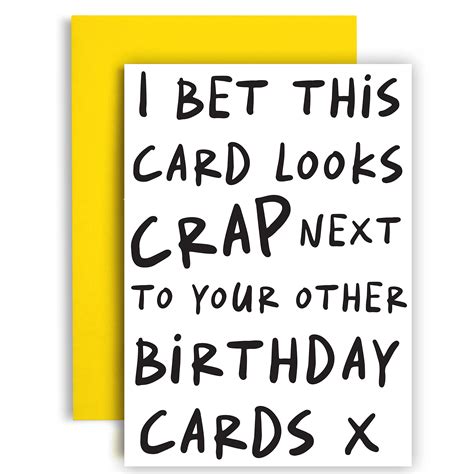 Buy Huxters Funny Birthday Card – A5 Happy Birthday Card her for friend