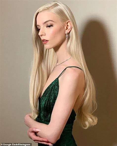 Anya Taylor Joy Glows In Green Before Donning Ivory To Accept Golden