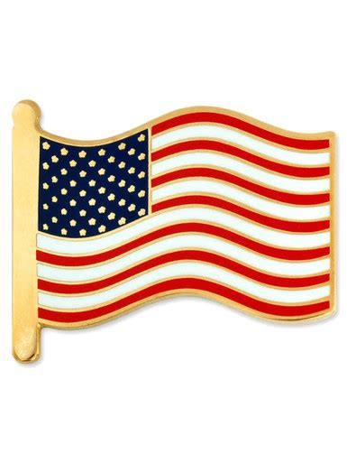 American Flag Pin Cloisonné Hard Enamel Pinmart