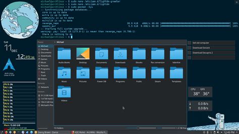 Arch Linux Running Kde Plasma Rdesktops