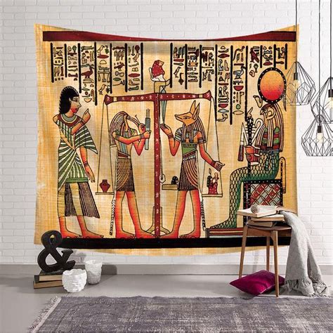 Ancient Egyptian Civilization Decorative Painting Tapestry Egyptian Home Decor Tapestry Wall