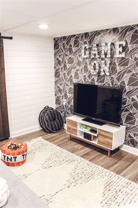 Game Room Makeover With Wallpaper Artofit
