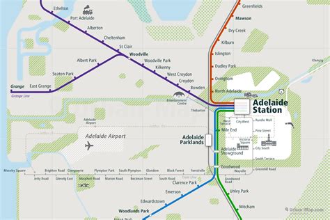 Adelaide Rail Map