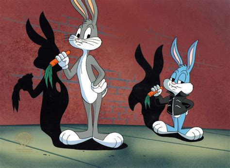 Tiny Toons Original Production Cel Bugs Bunny And Buster Bunny