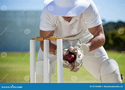 Catching A Ball In Cricket Get Images