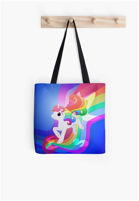 Cute Baby Rainbow Unicorn Tote Bag By Lyddiedoodles Redbubble