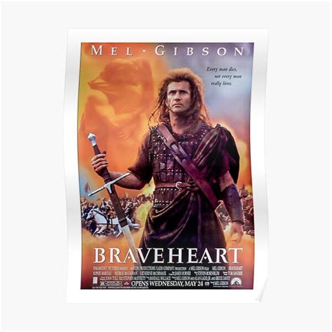 Braveheart Movie Poster Poster For Sale By Auswr Redbubble