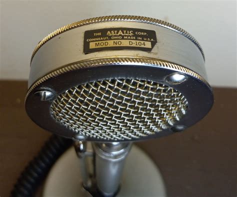 Vintage Astatic D 104 Silver Lollipop Cb Radio Microphone With T Ug8