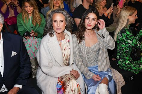 Andie Macdowell And Rainey Qualley Show Off Their Mother Daughter Relationship At The Marc Cain