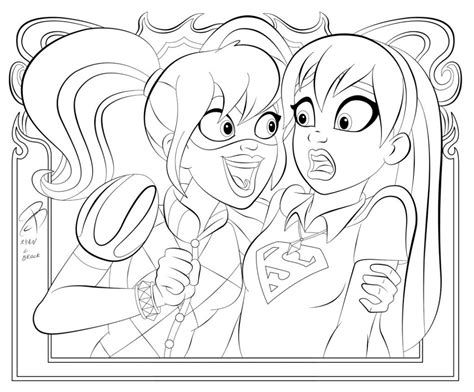 Coloring harley quinn dc super hero girls coloring page. DC Superhero Girls Coloring Pages - Best Coloring Pages ...