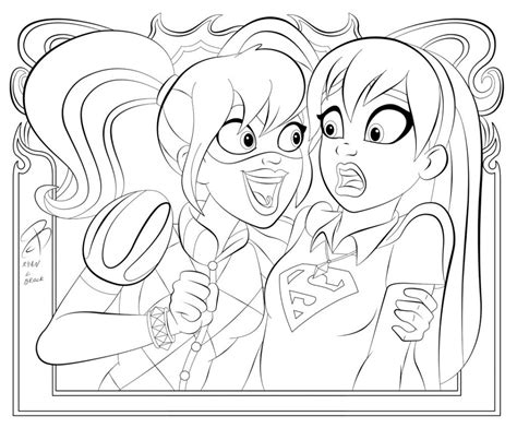 Coloring harley quinn dc super hero girls coloring page. DC Superhero Girls Coloring Pages - Best Coloring Pages ...