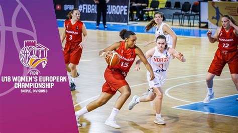 norway v denmark full game fiba u18 women s european championship division b 2019 youtube