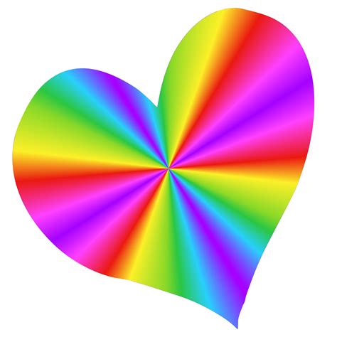 Rainbow Love Hearts Color Cd Png Download 40004000 Free