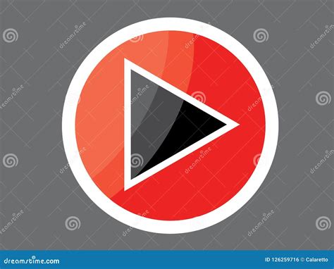 Red Play Button Icon Vector Stock Vector Illustration Of Easy Twist