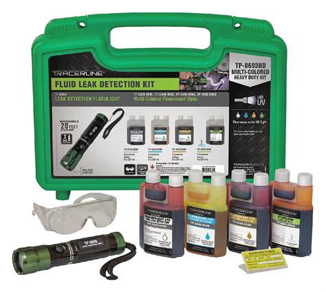 This leak detector is an electrical device. TRACERLINE Leak Detection Kit, Multi-Dose, Heavy Duty ...