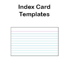 Maybe you would like to learn more about one of these? Printable Index Card Templates: 3x5 and 4x6 Blank PDFs