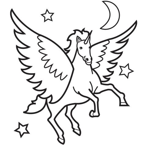 Printable Pegasus Coloring Pages For Kids Coloring4free
