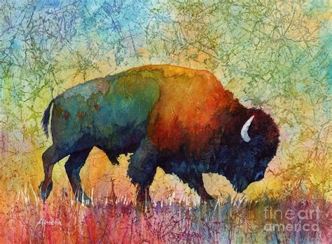 American Buffalo 4 By Hailey E Herrera Buffalo Painting Buffalo Art