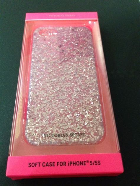 Victorias Secret Pink Glitter Iphone 55s Soft Case Rose Gold Pink