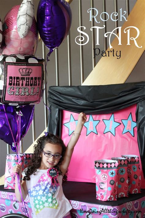 I Love Doing All Things Crafty Rock Star Birthday Party Diy Party