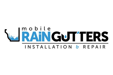 Mobile Rain Gutters Logo Ryan Phebus Design