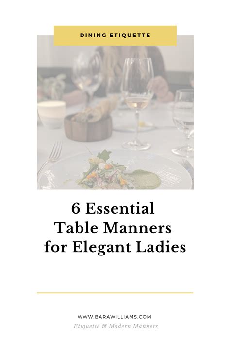 Pin On Dining Etiquette And Table Manners