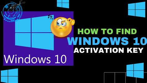 How To Find Windows 10 Activation Key Youtube