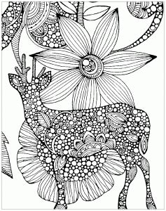 Deers - Coloring Pages for Adults