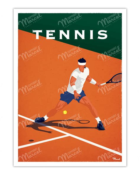 Lady Playing Tennis Poster