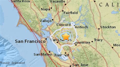 Swarm of 16 earthquakes rattles San Francisco Bay Area after series of 60 earthquakes hit the 