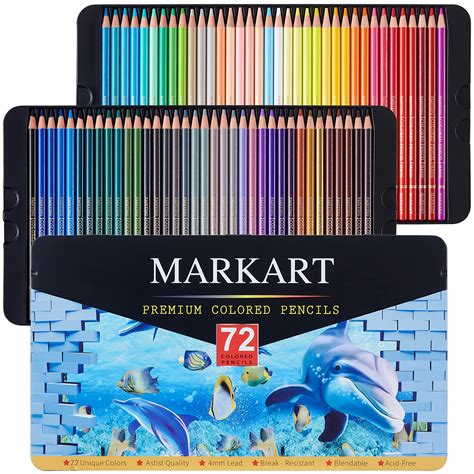 Buy Markart 72 Premium Colored Pencils Set Ideal For Drawing Art