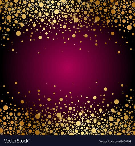 Maroon Background Gold Sparkles Royalty Free Vector Image