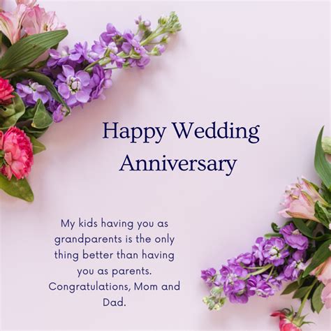 Anniversary Card For Mom And Dad Messages Quotes Status And Image The Anniversary Wishes