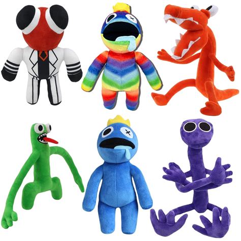 Rainbow Friends Monster Plush Horror Game Stuffed Toys Blue Green