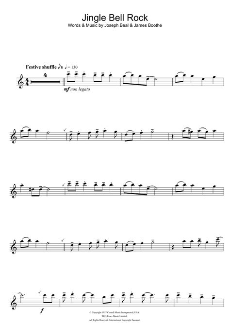 Jingle Bell Rock Flute Sheet Music Uk