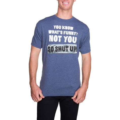 Men S Short Sleeve Shut Up Humor Graphic T Shirt Walmart