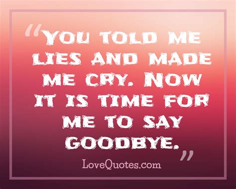 Time To Say Goodbye Love Quotes