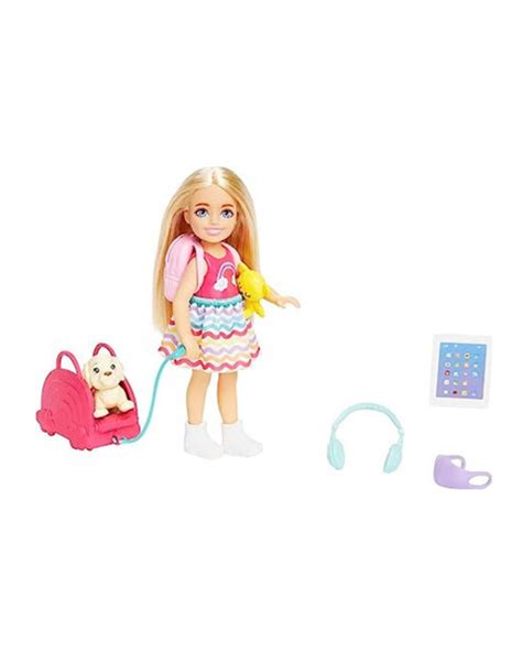 Barbie Chelsea Doll Travel Playset W Puppy And 6 Accessories Pzdeals