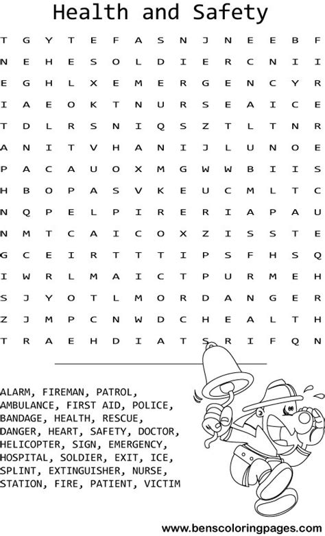 7 Best Images Of Health Word Search Puzzles Printable